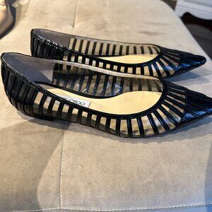 jimmy choo flats 39 black patent